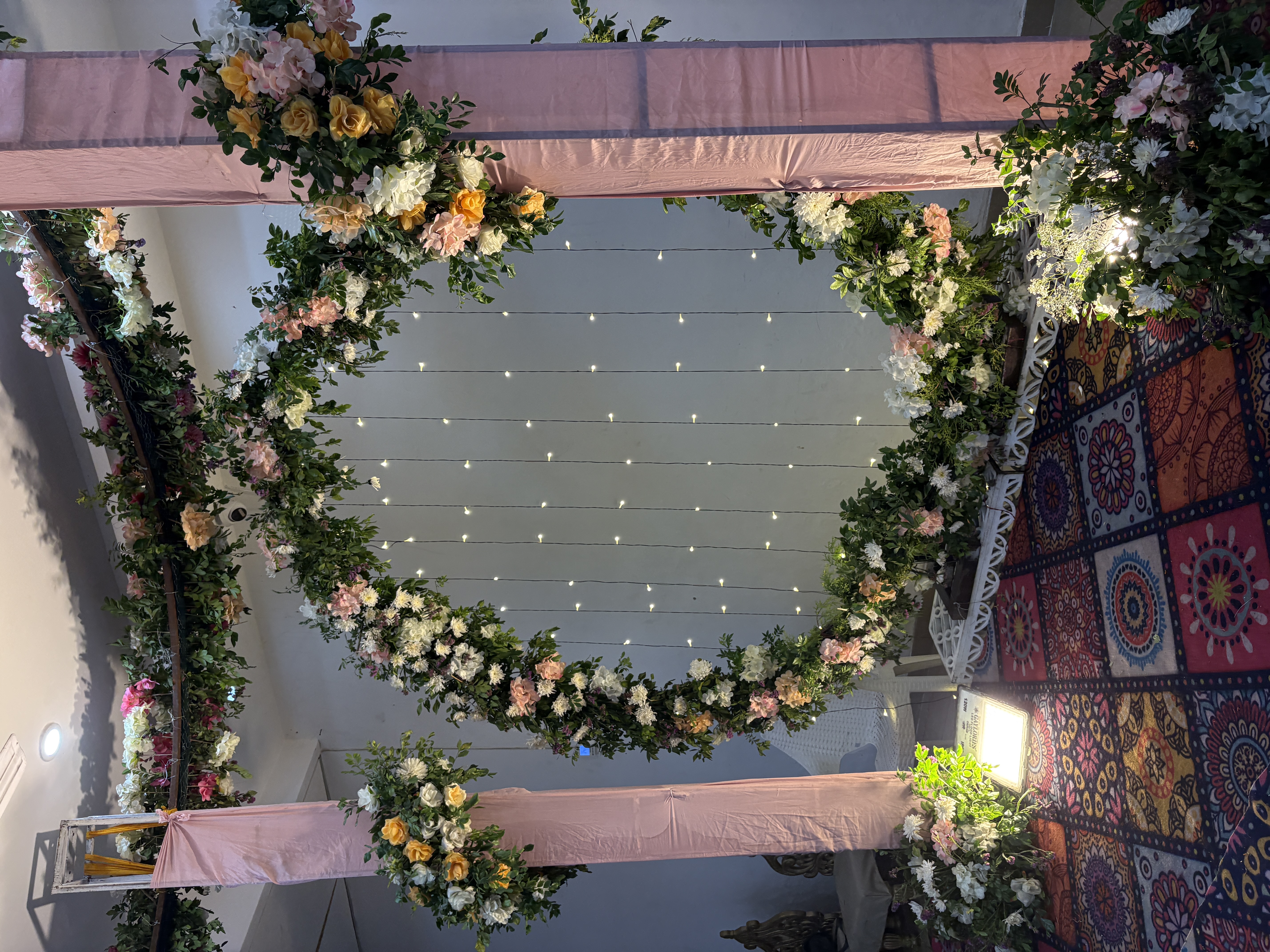 Indoor wedding decor photo at Corbett Wild Resort